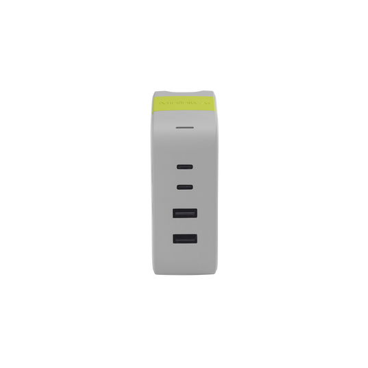 InstantCharger 100W 4 USB - White - Ultra-powerful USB-C and USB-A GaN PD charger - Back