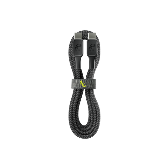 InstantConnect USB-C to USB-C - Black - 100W PD ultra-fast charging cable for USB-C device - Detailshot 1