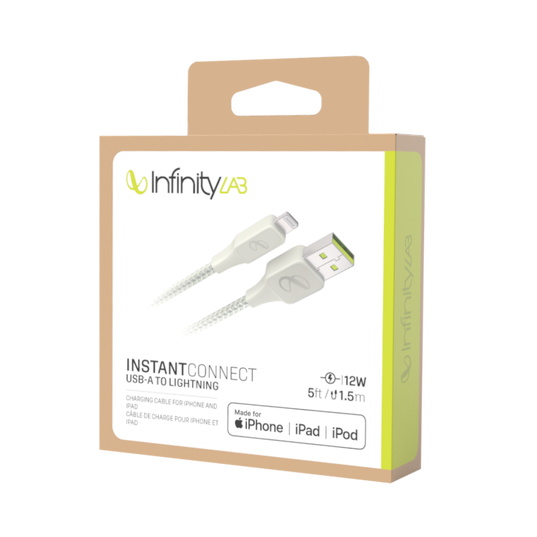 InstantConnect USB-A to Lightning - White - Charging cable for iPhone® and iPad® - Detailshot 5