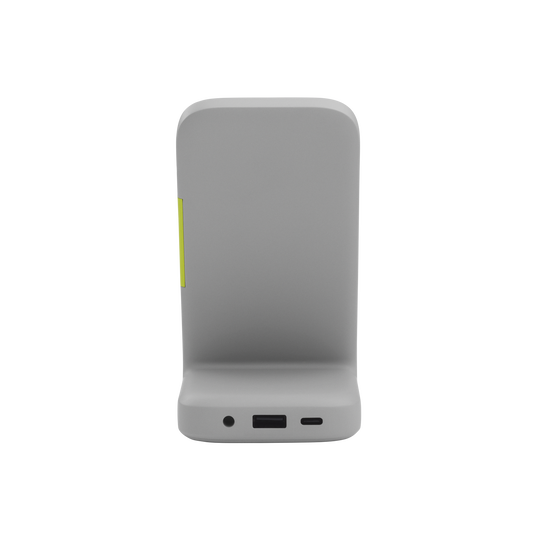 InstantStation Wireless Stand - White - Wireless charging stand with 33W PD USB-C and USB-A fast charging - Left